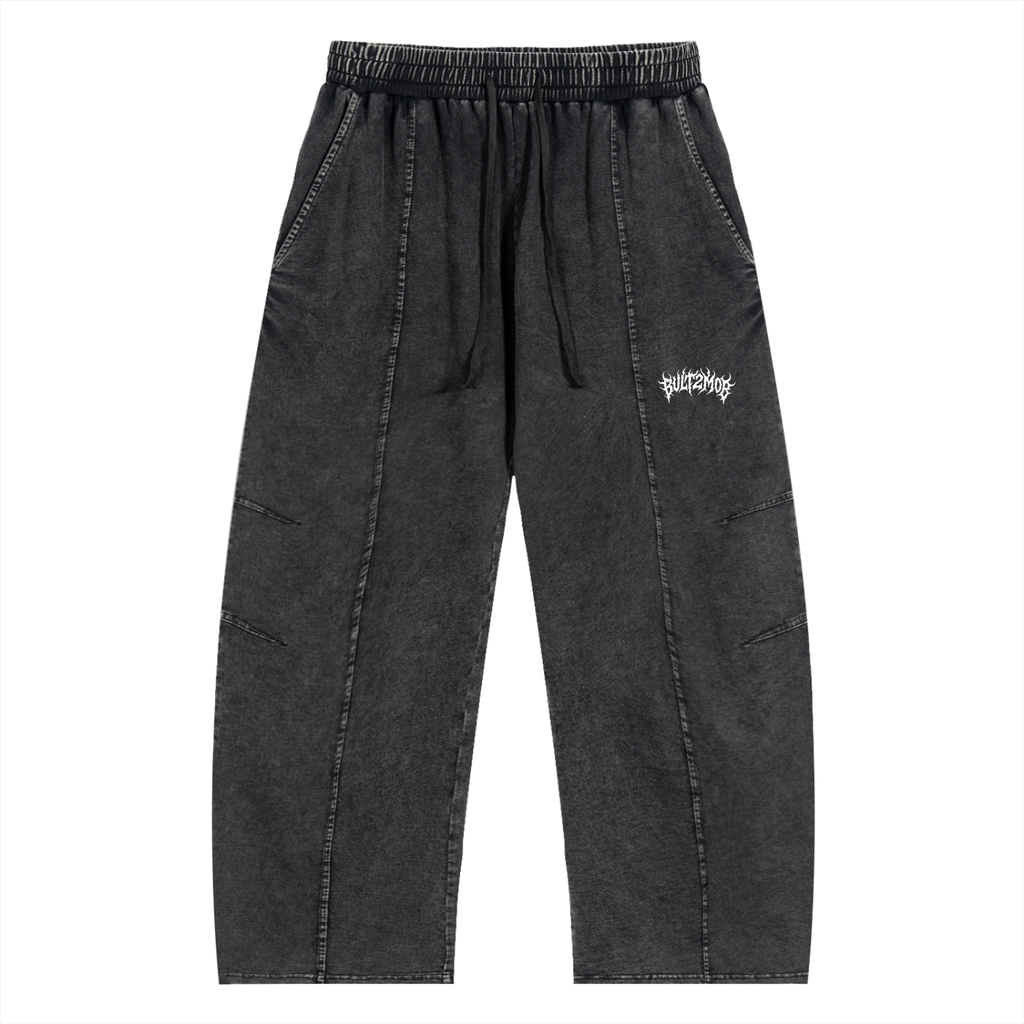 built2mob snow wash cotton sweats