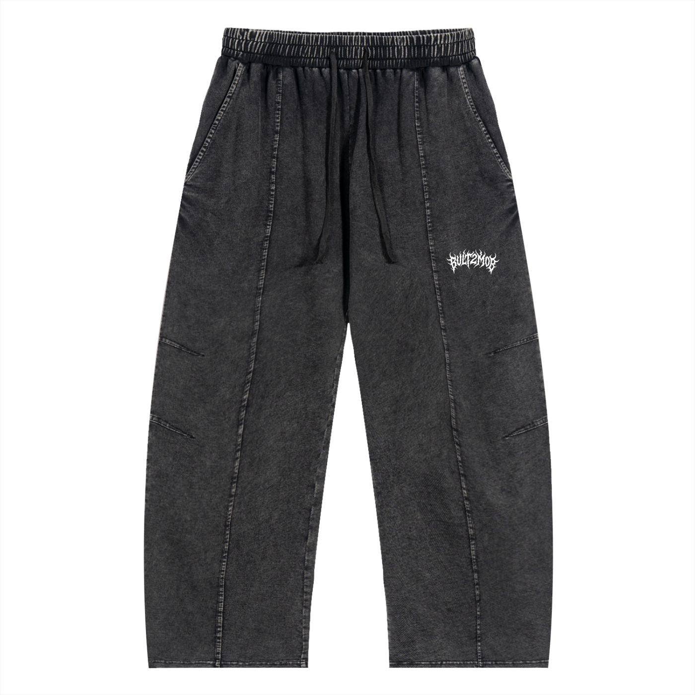 built2mob snow wash cotton sweats