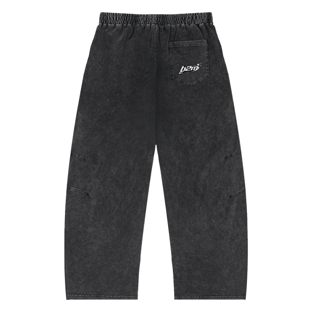 built2mob snow wash cotton sweats